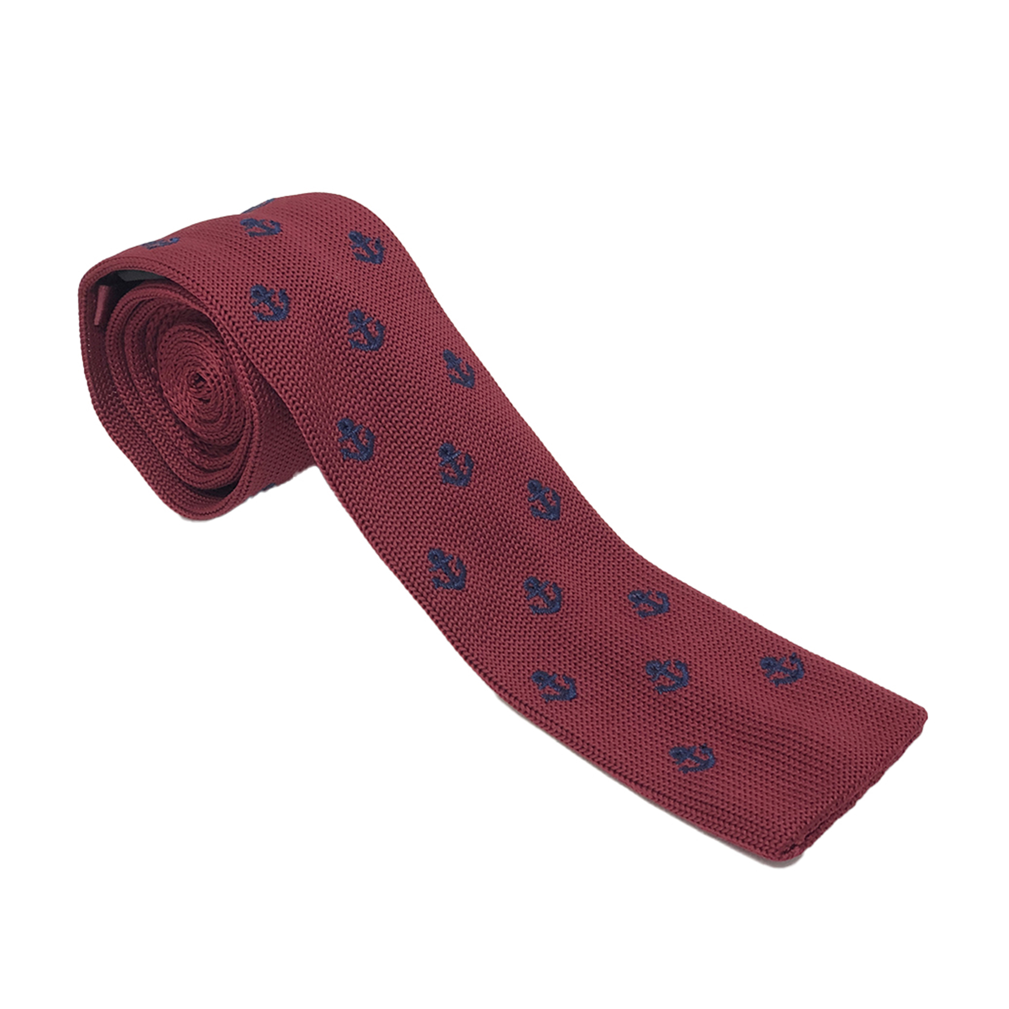 Corbata Bordada Sarosa C17 color Vino