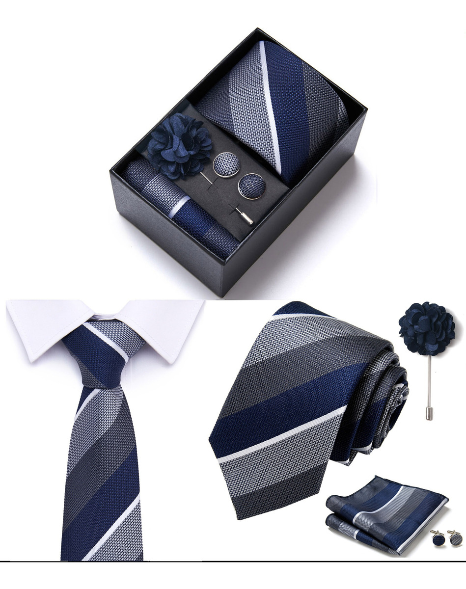 Foto 2 | Kit de Corbata Wünd Azul con Accesorios para Hombre