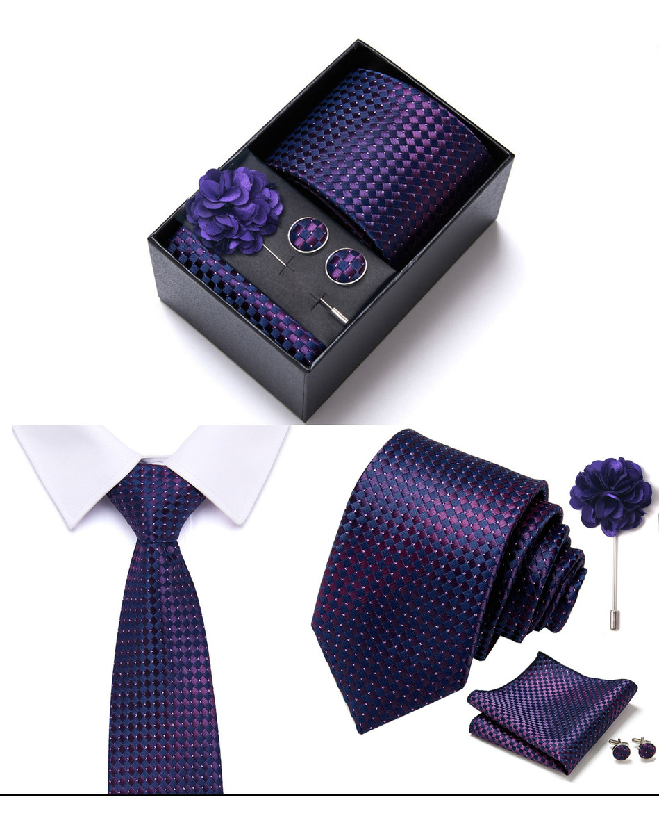 Foto 2 | Kit de Corbata Wünd Púrpura con Accesorios para Hombre