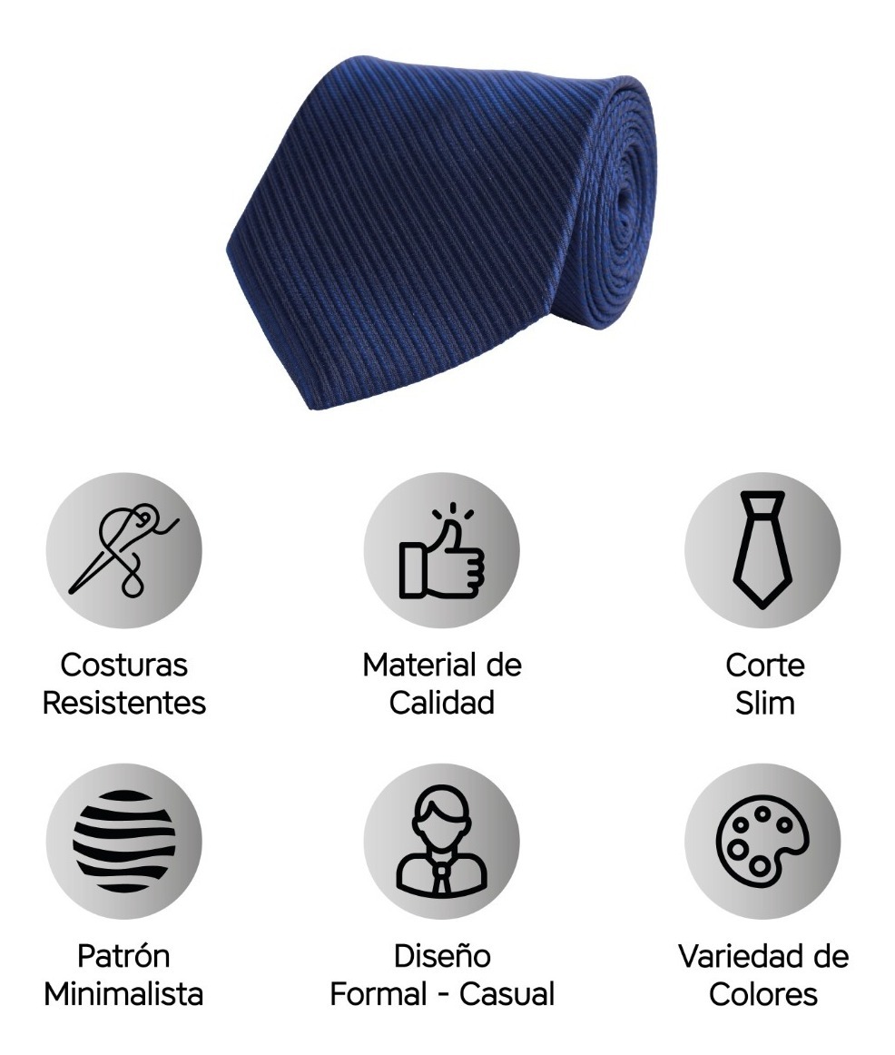 Foto 2 | Corbata Slim Wünd Azul para Hombre