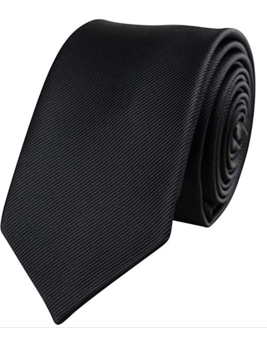 Corbata Slim Wünd Negra para Hombre