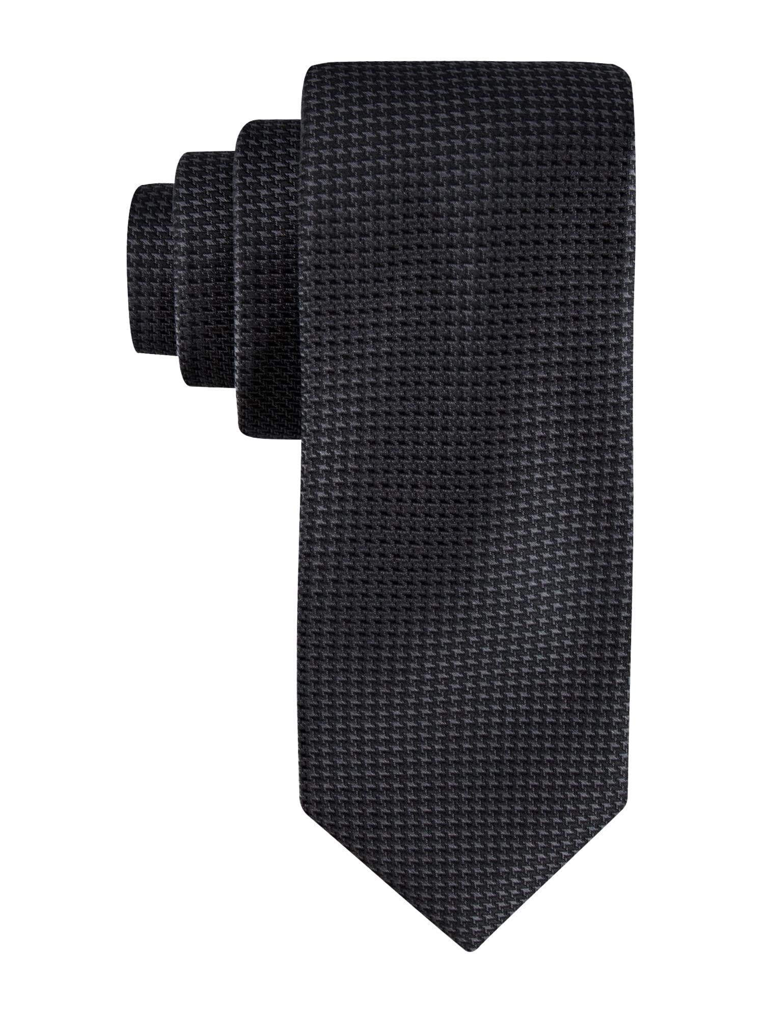 Corbata Calvin Klein Black Gingham  - Venta Internacional