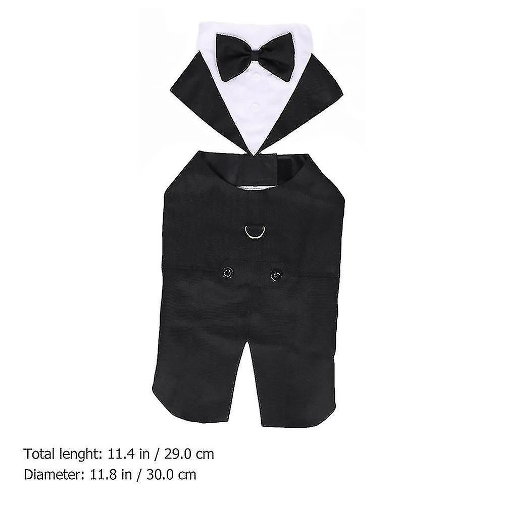 Foto 6 pulgar | Camisa Formal De Boda Para Perros Huoguo, Traje De Esmoquin Para Mascotas, Talla Xl - Venta Internacional.