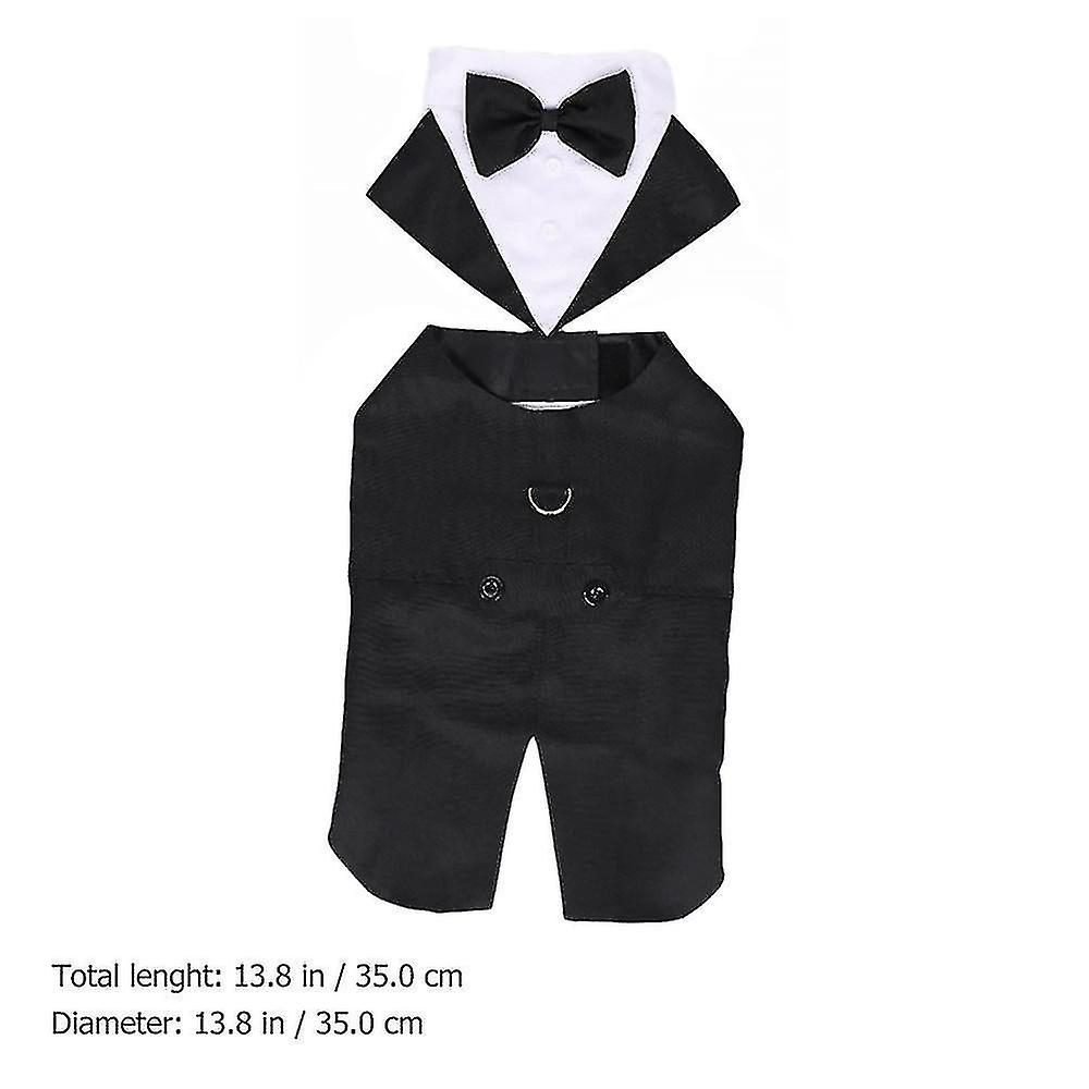 Foto 4 pulgar | Camisa Formal De Boda Para Perros Huoguo, Traje De Esmoquin Para Mascotas, Talla Xl - Venta Internacional.