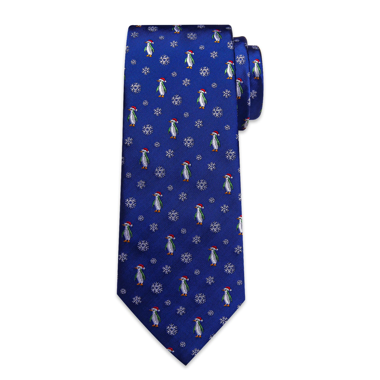 Foto 6 pulgar | Conjunto De Corbatas Dibangu Royal Blue Jacquard Silk Christmas Para Hombre - Venta Internacional.