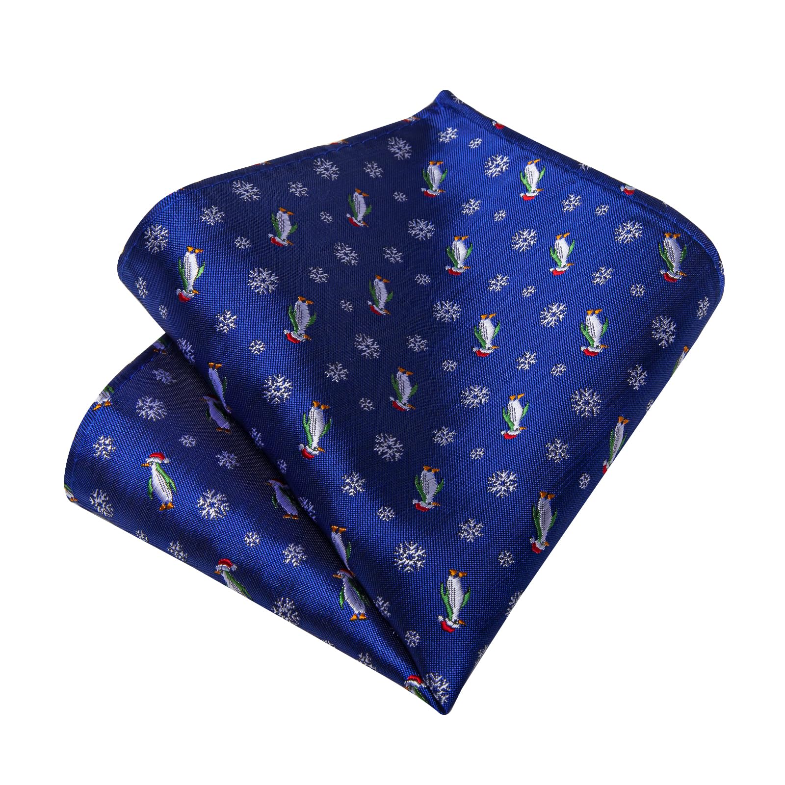 Foto 7 pulgar | Conjunto De Corbatas Dibangu Royal Blue Jacquard Silk Christmas Para Hombre - Venta Internacional.