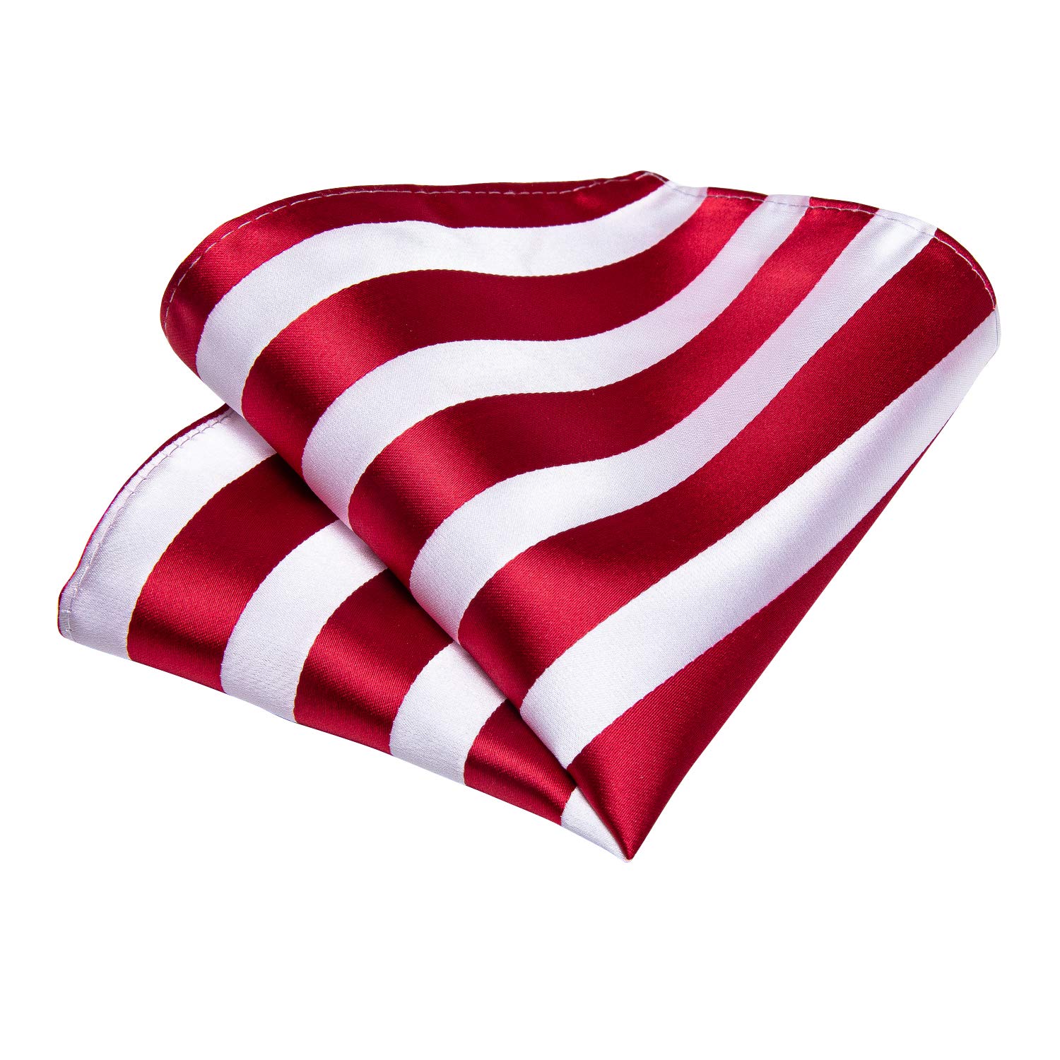 Foto 6 pulgar | Conjunto De Corbata Dibangu Tejido En Seda Roja Y Blanca En Jacquard Para Mí - Venta Internacional.