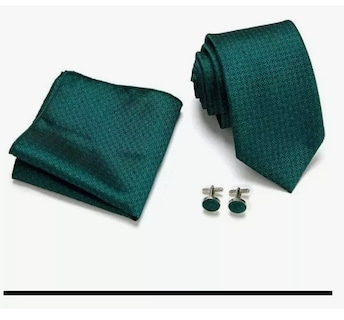 Foto 3 | Juego De Hombr Corbata Clips De Corbata De Moño Gemelos Color Verde Wünd