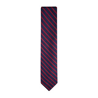 Foto 2 | Corbata Tommy Hilfiger Oxford Rib Stripe Para Hombre, Color Rojo - Venta Internacional.