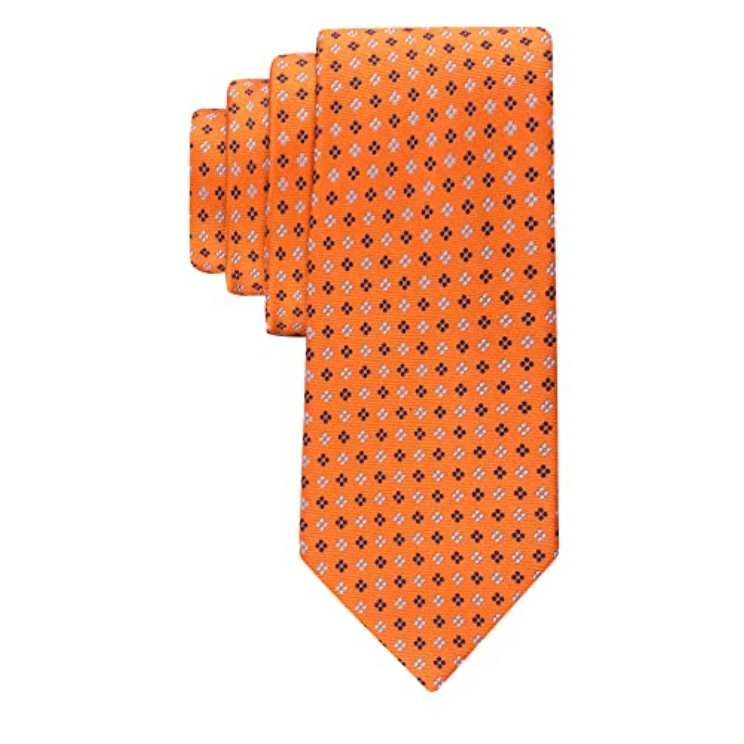 Foto 1 | Corbata Tommy Hilfiger Core Neat Ii Para Hombre, Color Naranja Y Seda - Venta Internacional.