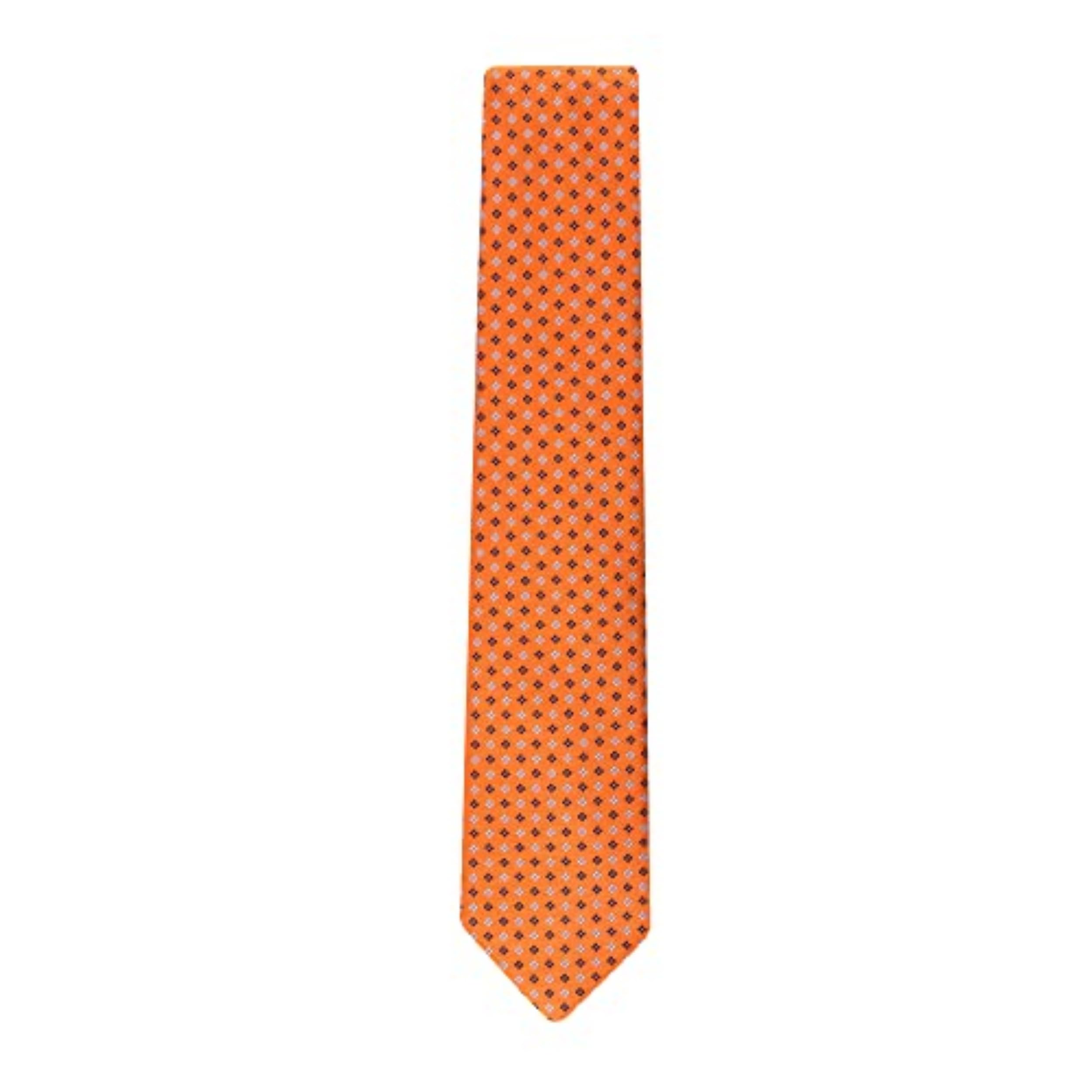 Foto 2 | Corbata Tommy Hilfiger Core Neat Ii Para Hombre, Color Naranja Y Seda - Venta Internacional.