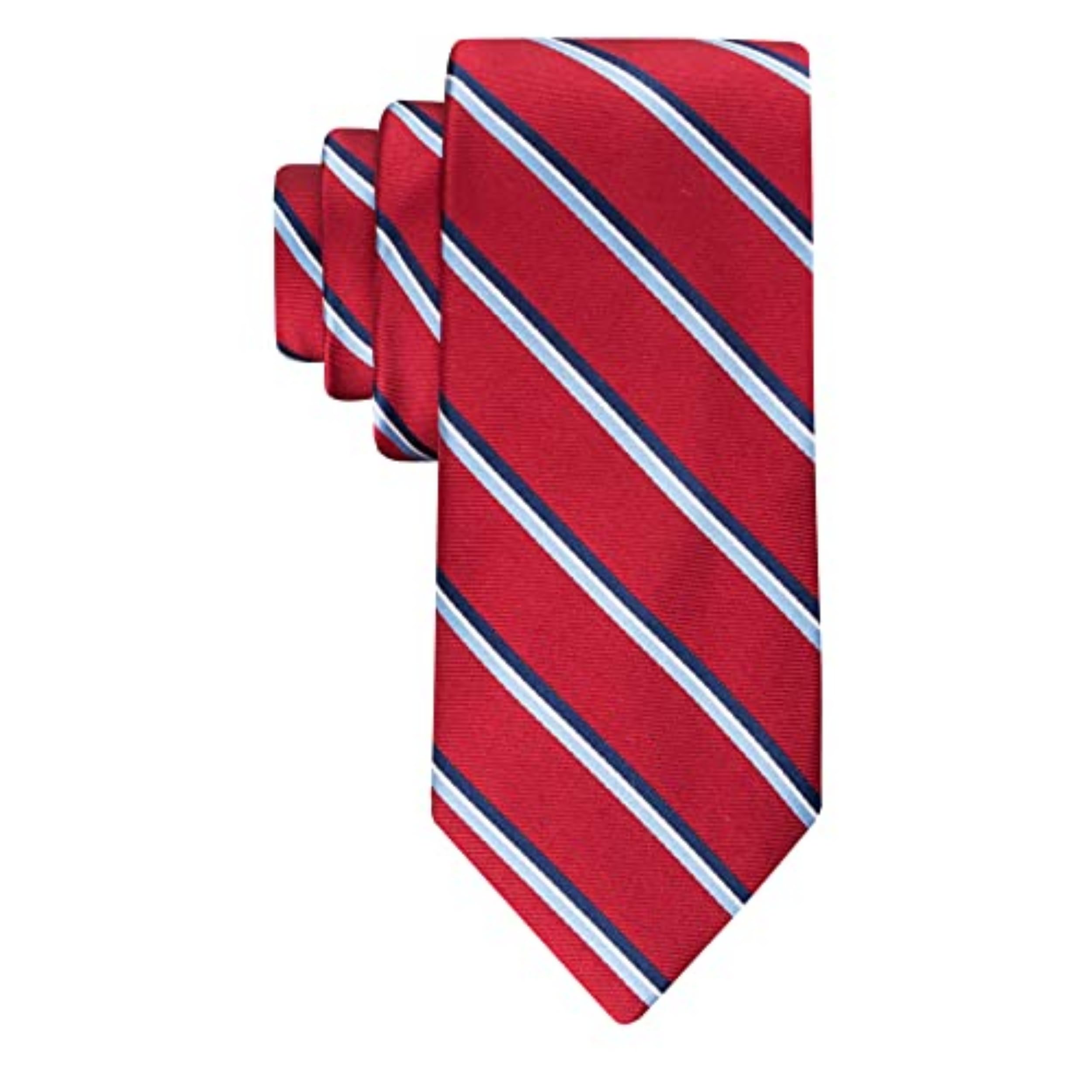 Foto 2 pulgar | Corbata Tommy Hilfiger A Rayas Rojas Para Hombre, 8 Cm De Ancho - Venta Internacional.