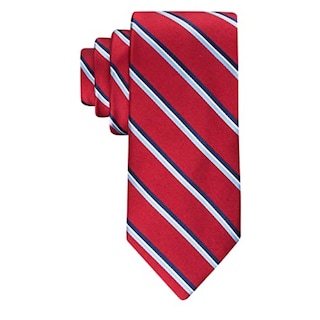 Foto 1 | Corbata Tommy Hilfiger A Rayas Rojas Para Hombre, 8 Cm De Ancho - Venta Internacional.