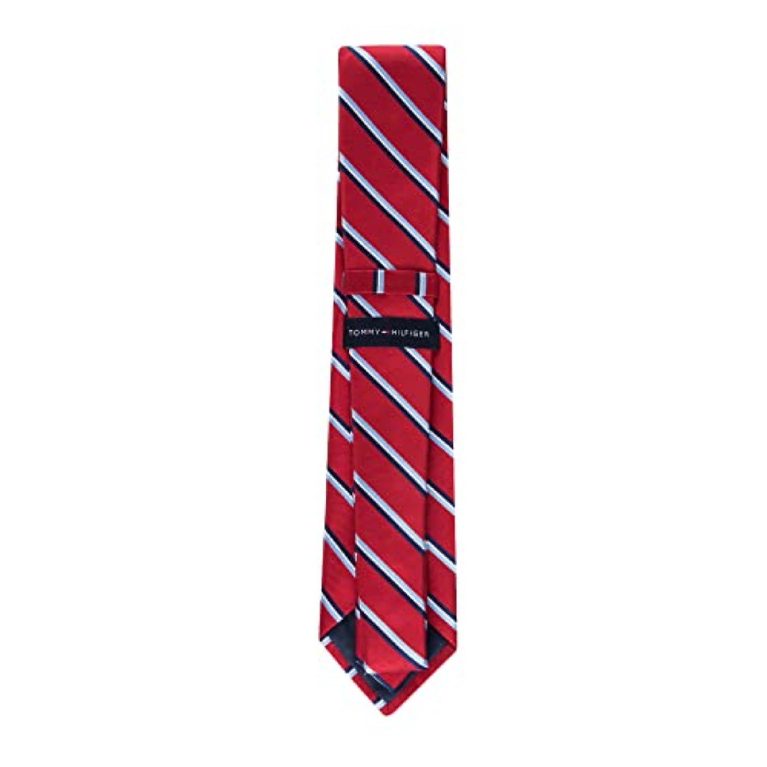 Foto 4 pulgar | Corbata Tommy Hilfiger A Rayas Rojas Para Hombre, 8 Cm De Ancho - Venta Internacional.