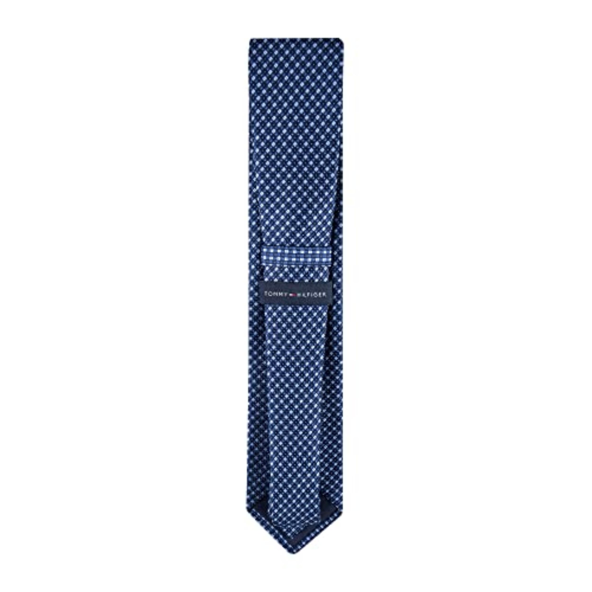 Foto 3 | Corbata Tommy Hilfiger Micro Navy Ii Para Hombre En Seda - Venta Internacional.