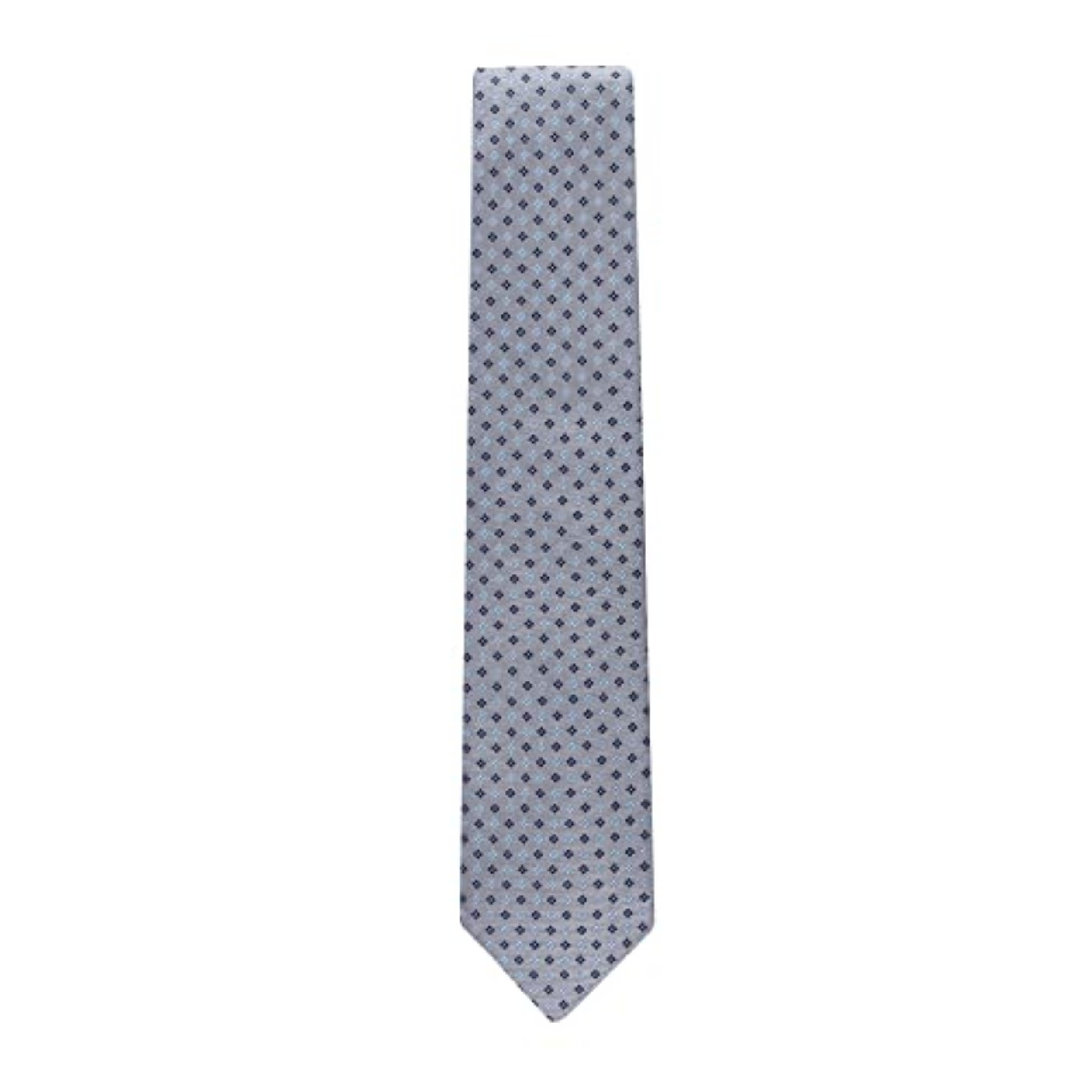 Foto 2 | Corbata Tommy Hilfiger Core Neat Ii Para Hombre, Color Plateado - Venta Internacional.