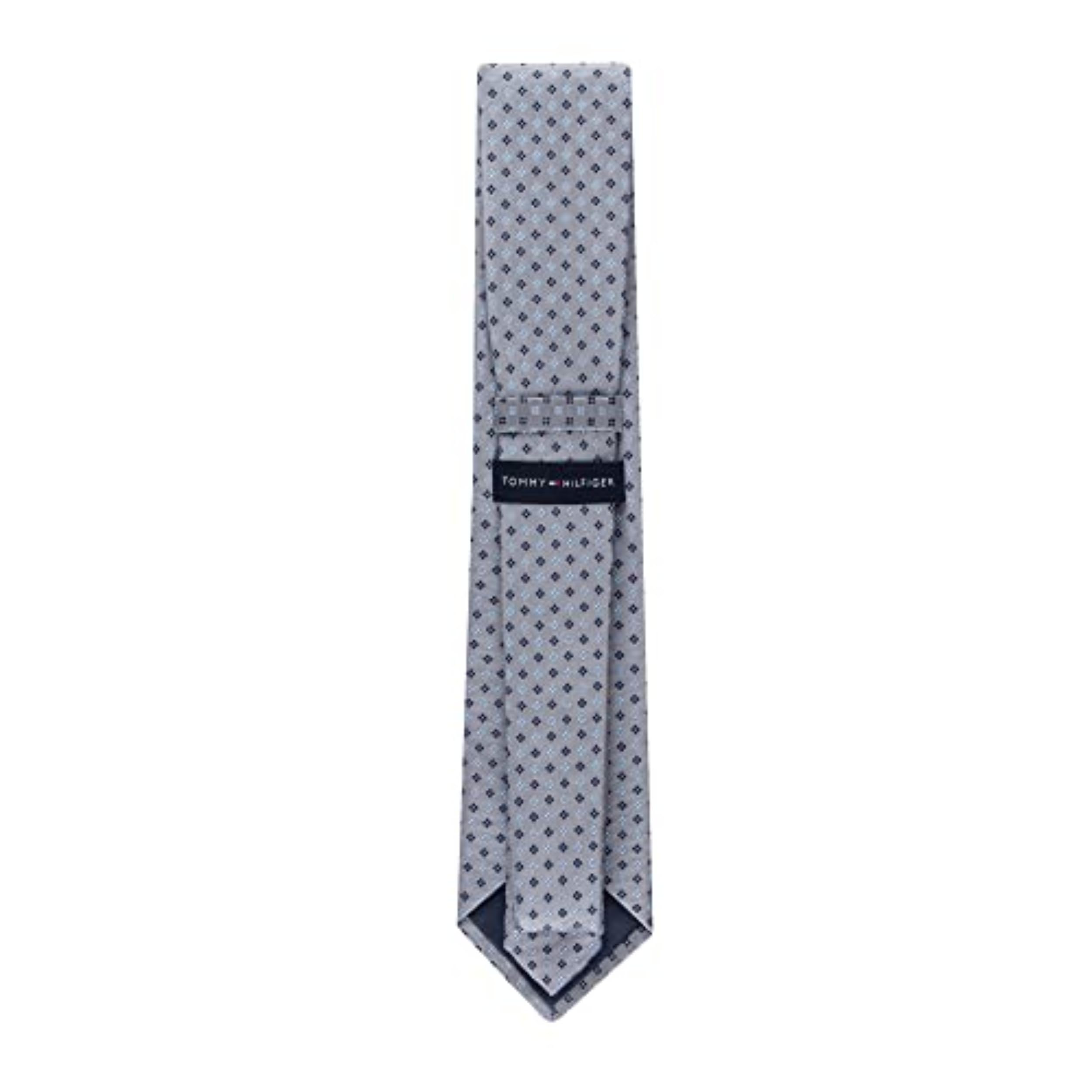 Foto 3 | Corbata Tommy Hilfiger Core Neat Ii Para Hombre, Color Plateado - Venta Internacional.