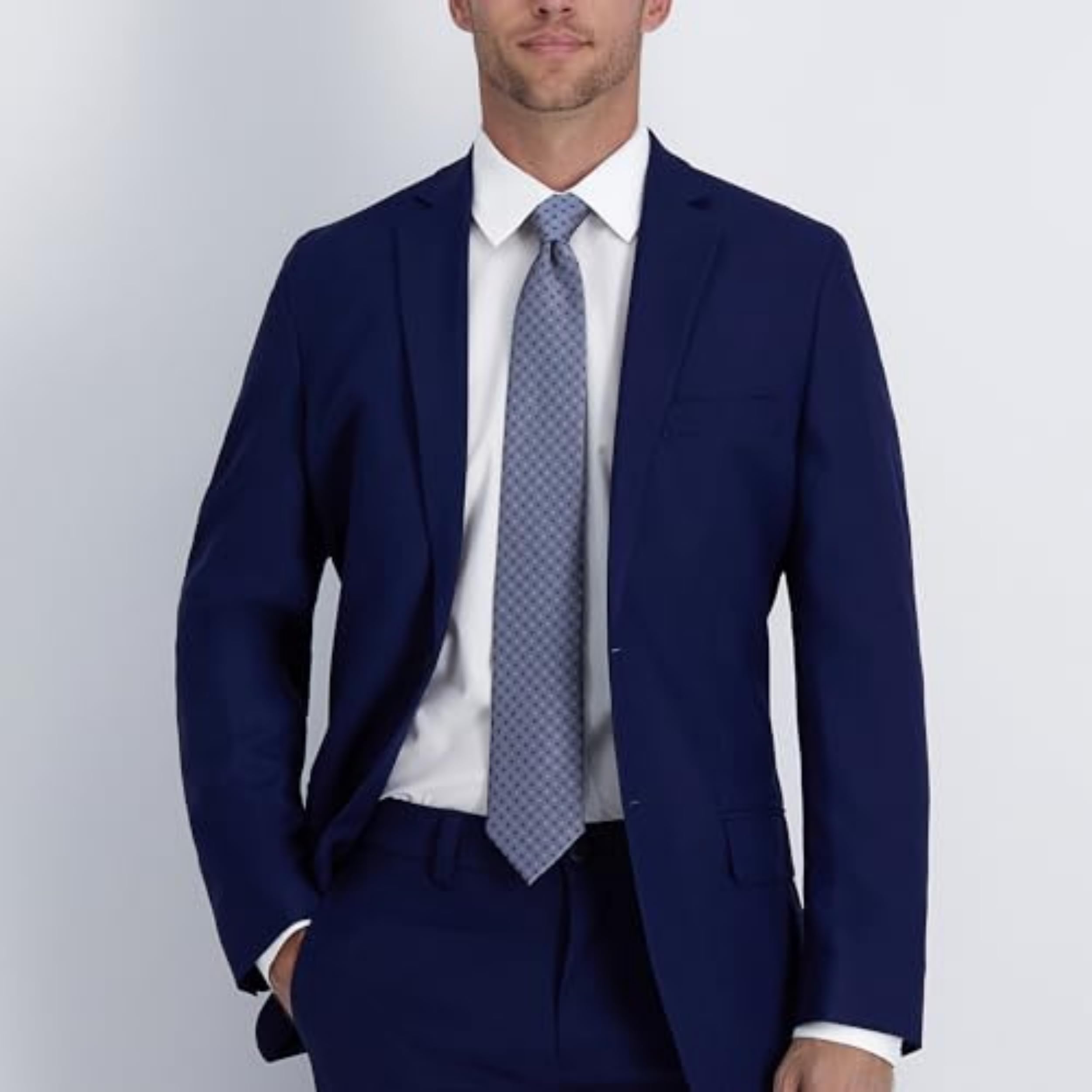 Foto 4 | Corbata Tommy Hilfiger Core Neat Ii Para Hombre, Color Plateado - Venta Internacional.