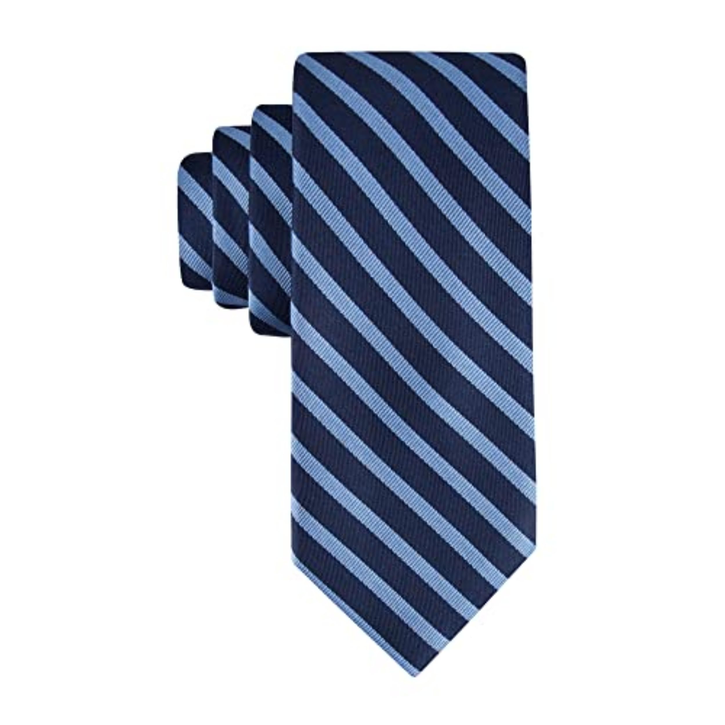 Corbata Tommy Hilfiger Oxford Rib Stripe Para Hombre, Azul Marino - Venta Internacional.