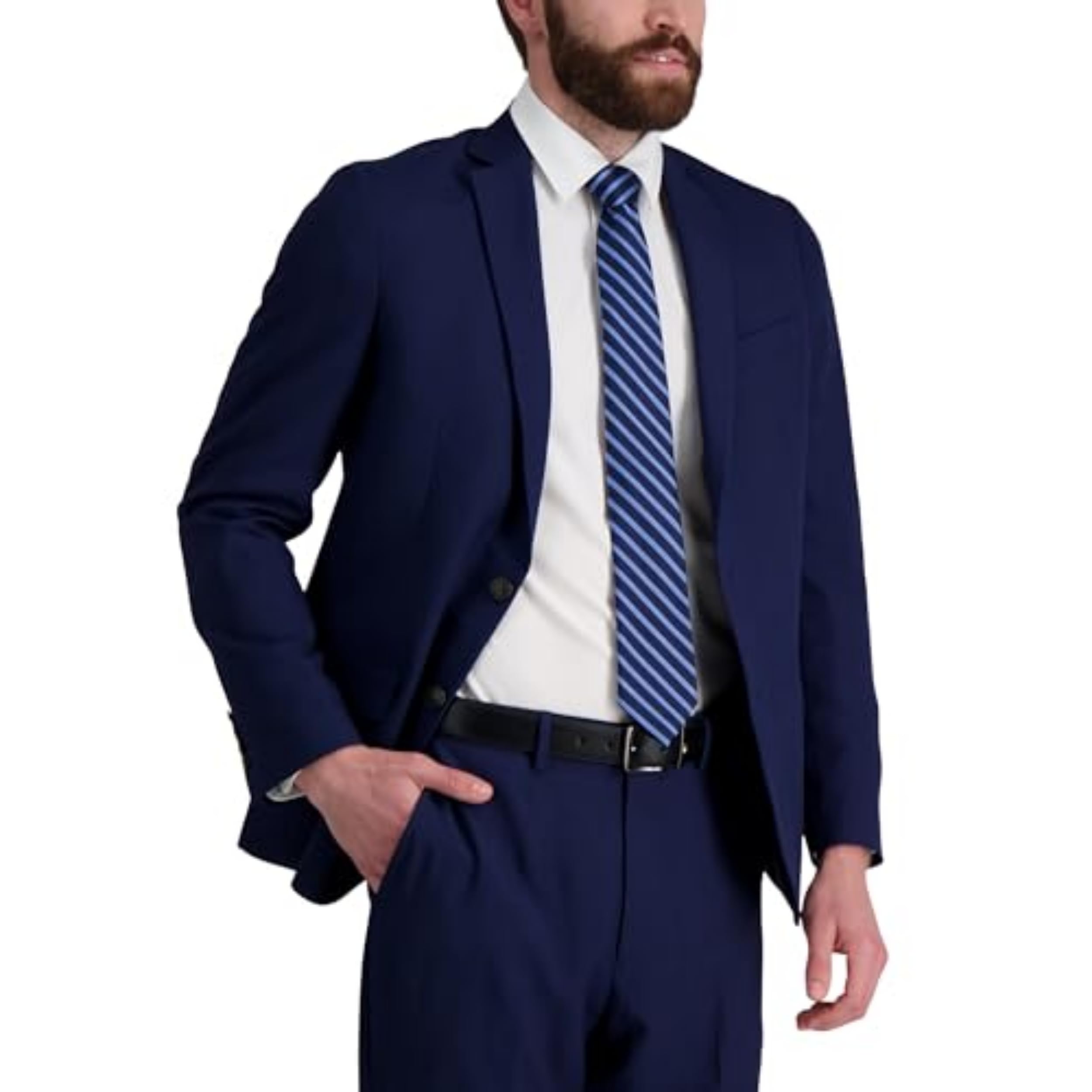 Foto 5 pulgar | Corbata Tommy Hilfiger Oxford Rib Stripe Para Hombre, Azul Marino - Venta Internacional.