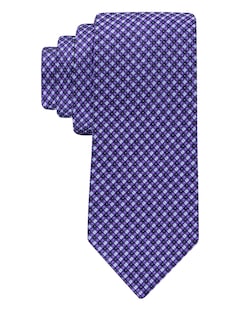 Foto 1 | Corbata Tommy Hilfiger Core Micropúrpura Tejida En Seda - Venta Internacional.
