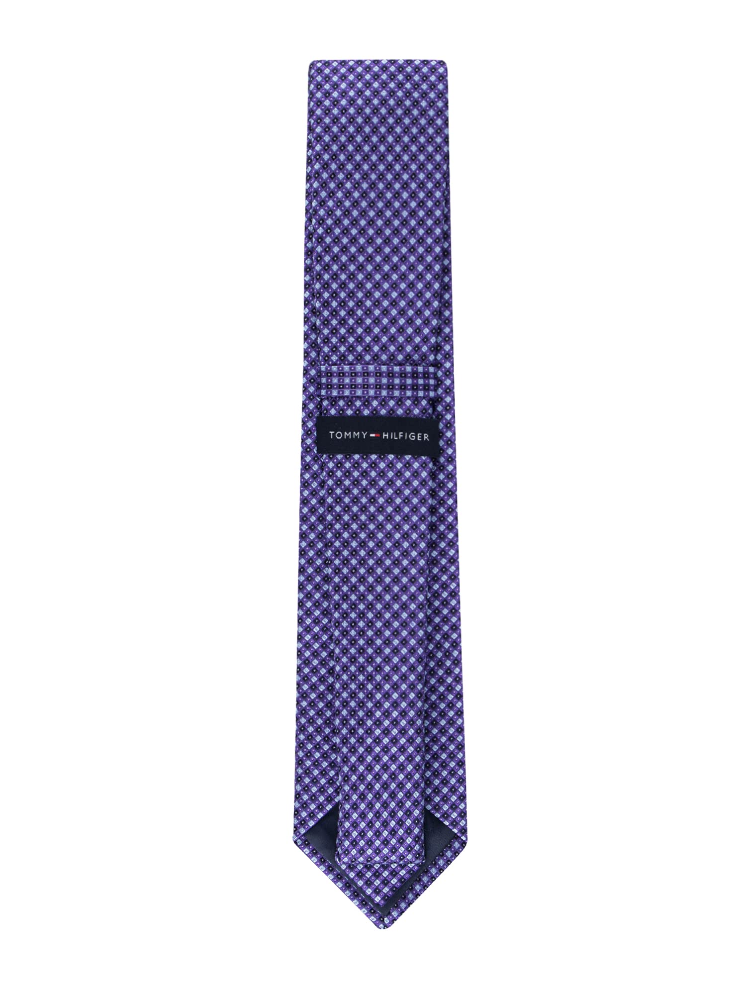 Foto 4 pulgar | Corbata Tommy Hilfiger Core Micropúrpura Tejida En Seda - Venta Internacional.