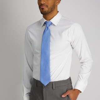 Foto 5 | Corbata Tommy Hilfiger Core Microazul Tejida En Seda Para Hombre - Venta Internacional.