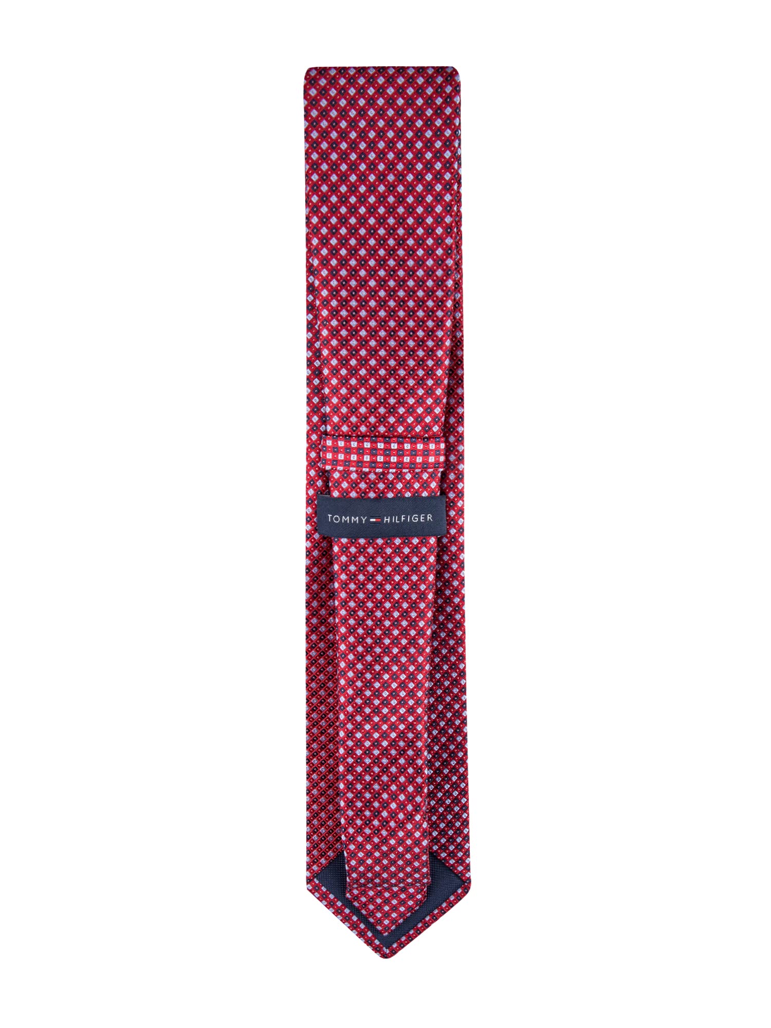 Foto 4 pulgar | Corbata Tommy Hilfiger Core Micro Red Silk Tejida Para Hombre - Venta Internacional.