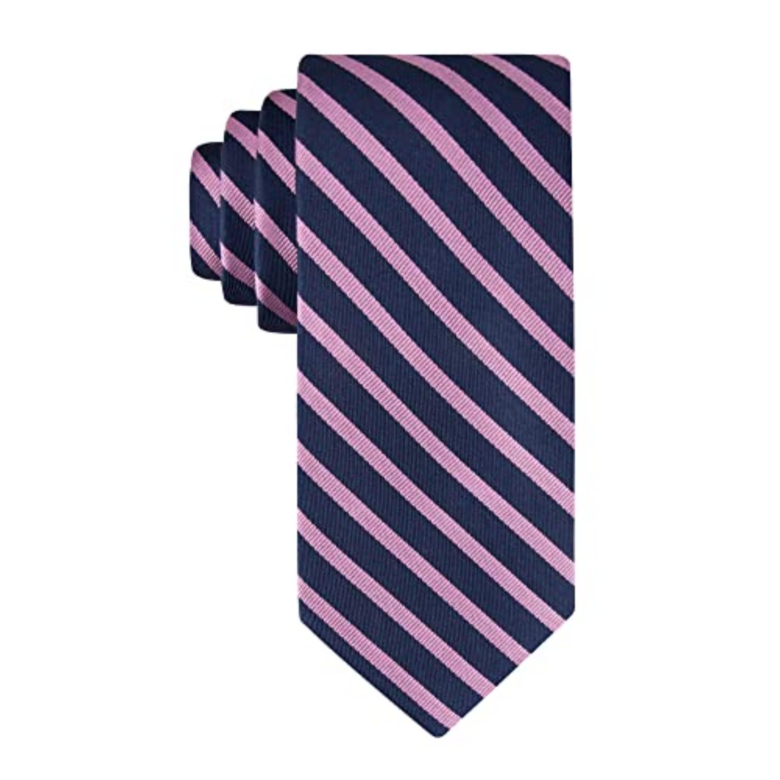 Corbata Tommy Hilfiger Para Hombre Con Diseño Básico Y Rayas Exóticas, Color Rosa Claro - Venta Internacional.