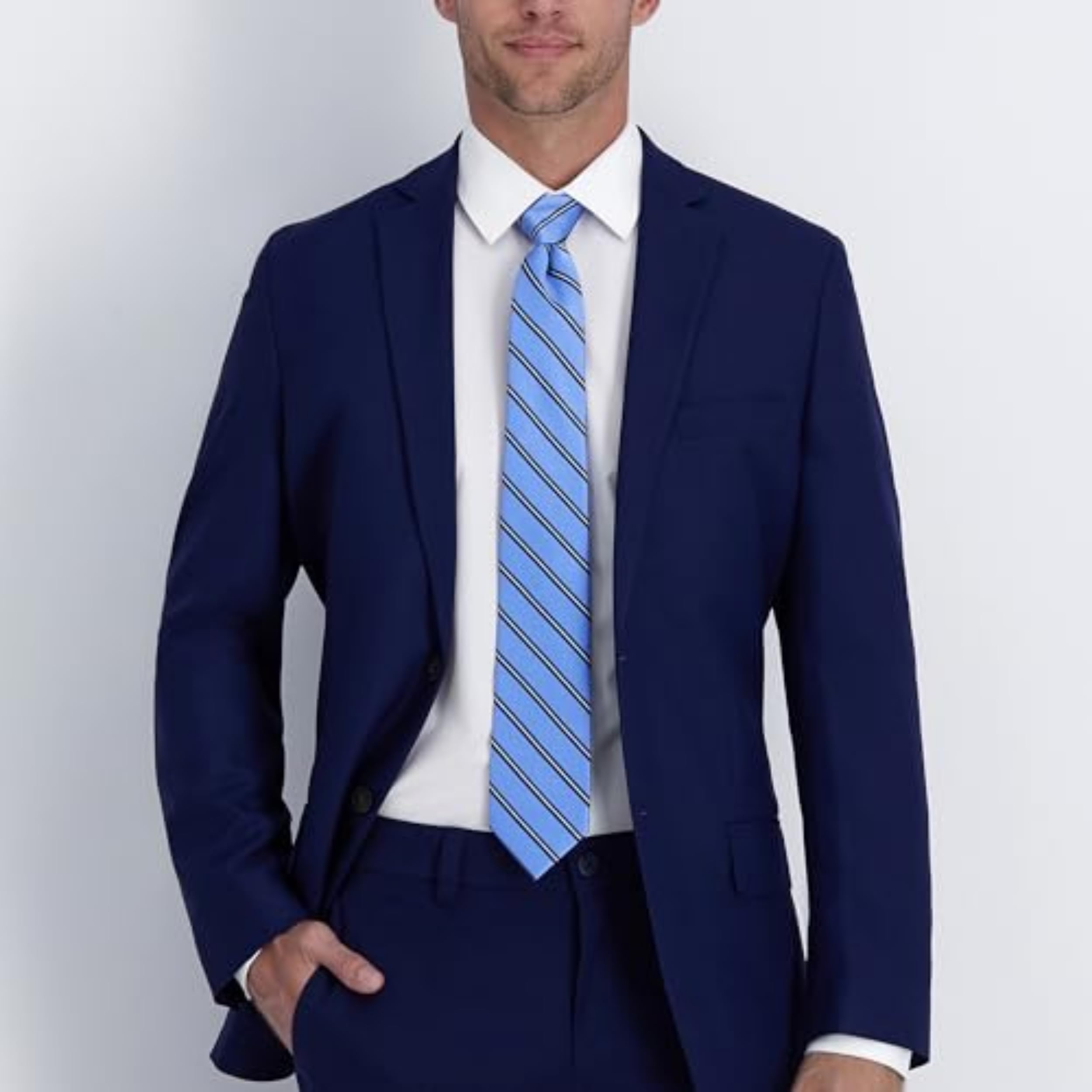 Foto 5 pulgar | Corbata Tommy Hilfiger Tejida en Seda Azul para Hombre - Venta Internacional