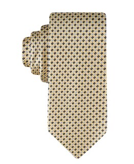 Foto 1 | Corbata Tommy Hilfiger Core Micro Dot de Seda/Poliéster Amarilla - Venta Internacional