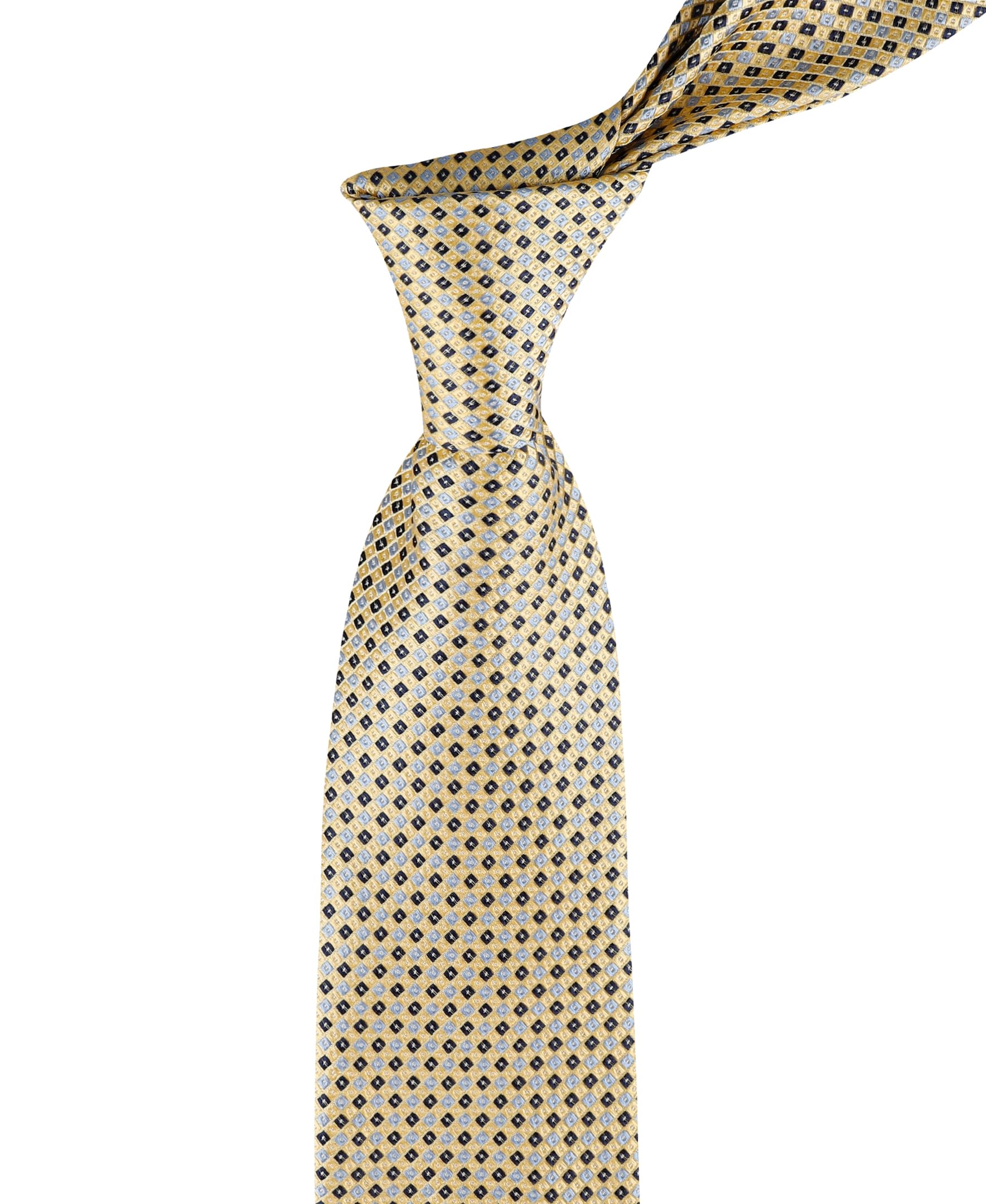 Foto 6 pulgar | Corbata Tommy Hilfiger Core Micro Dot de Seda/Poliéster Amarilla - Venta Internacional