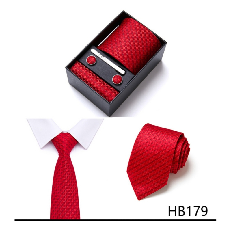 Foto 2 pulgar | Set De Corbatas Para Hombre, Bufanda, Sujetador, Caja De Regalo - Venta Internacional.