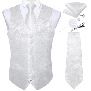 Foto 1 | Conjunto De Chaleco Y Corbata Dibangu, Chaleco Formal De Cachemir Para Hombre - Venta Internacional.