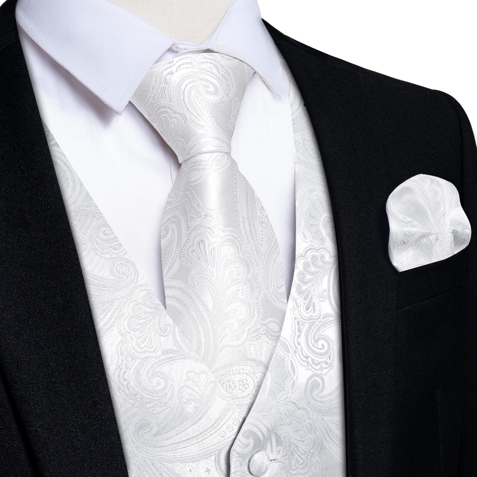 Foto 3 pulgar | Conjunto De Chaleco Y Corbata Dibangu, Chaleco Formal De Cachemir Para Hombre - Venta Internacional.