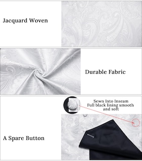 Foto 6 | Conjunto De Chaleco Y Corbata Dibangu, Chaleco Formal De Cachemir Para Hombre - Venta Internacional.
