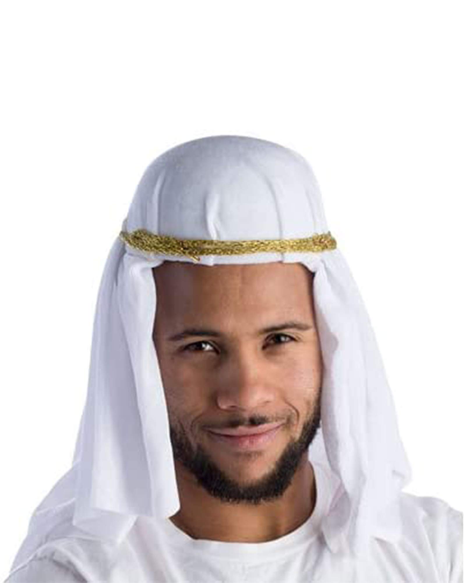 Tocado Árabe Dress Up America Keffiyeh, Tela Blanca - Venta Internacional.