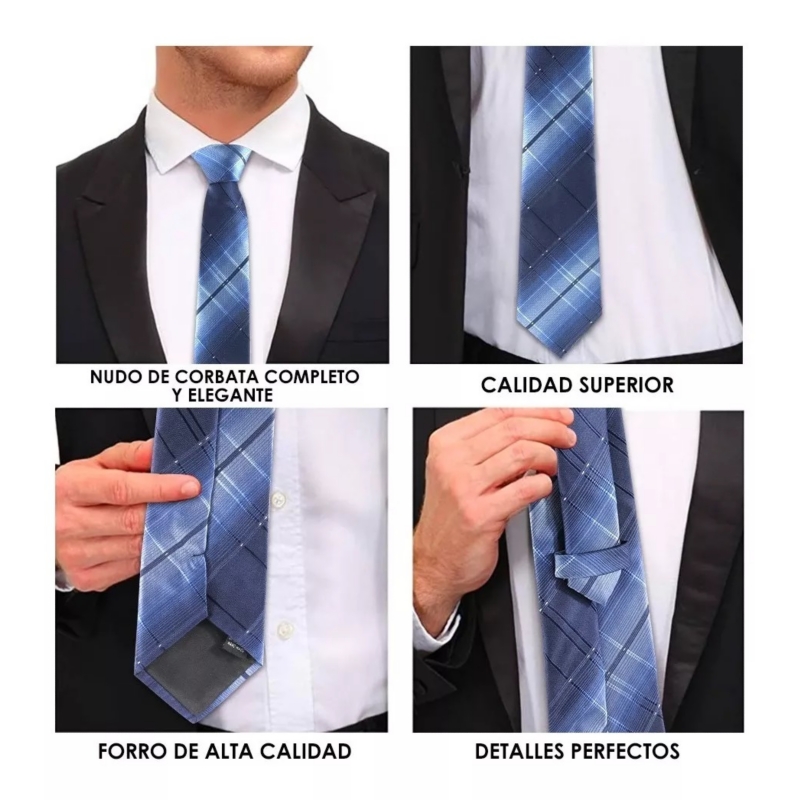 Foto 5 pulgar | Juego De Gemelos De Seda Para Pañuelos Y Corbatas Para Hombre Con Caja De Regalo - Venta Internacional.