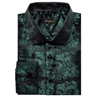 Foto 5 | Camisa Dibangu Para Hombre, Seda, Cachemir, Manga Larga, Color Verde Cazador - Venta Internacional.