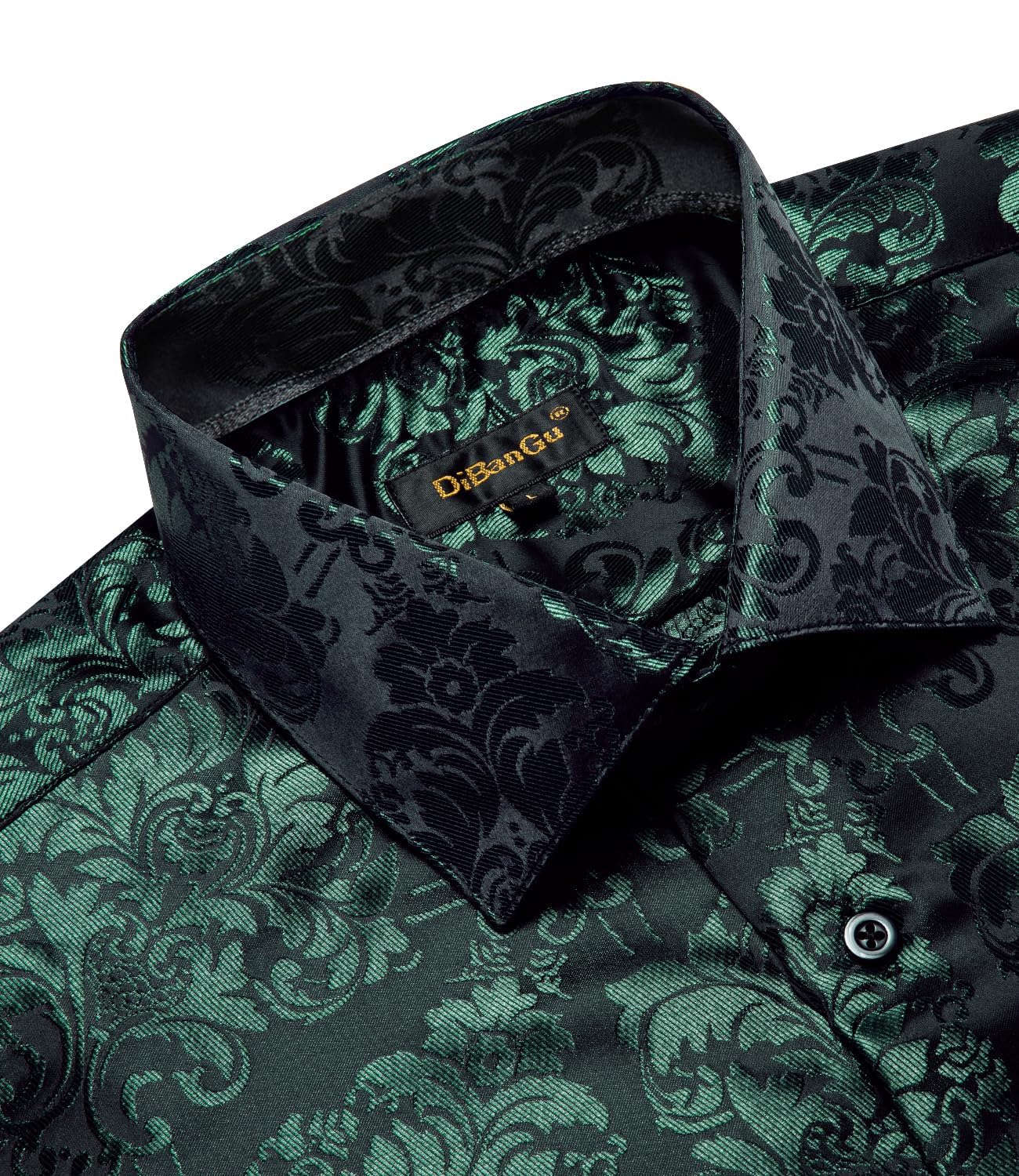 Foto 7 pulgar | Camisa Dibangu Para Hombre, Seda, Cachemir, Manga Larga, Color Verde Cazador - Venta Internacional.