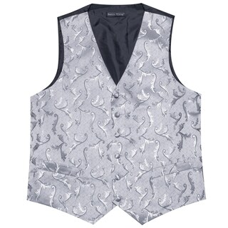 Foto 4 | Conjunto De Chaleco Barry.wang Para Hombre, Cachemir Y Seda Con Flores, Jacquard - Venta Internacional.