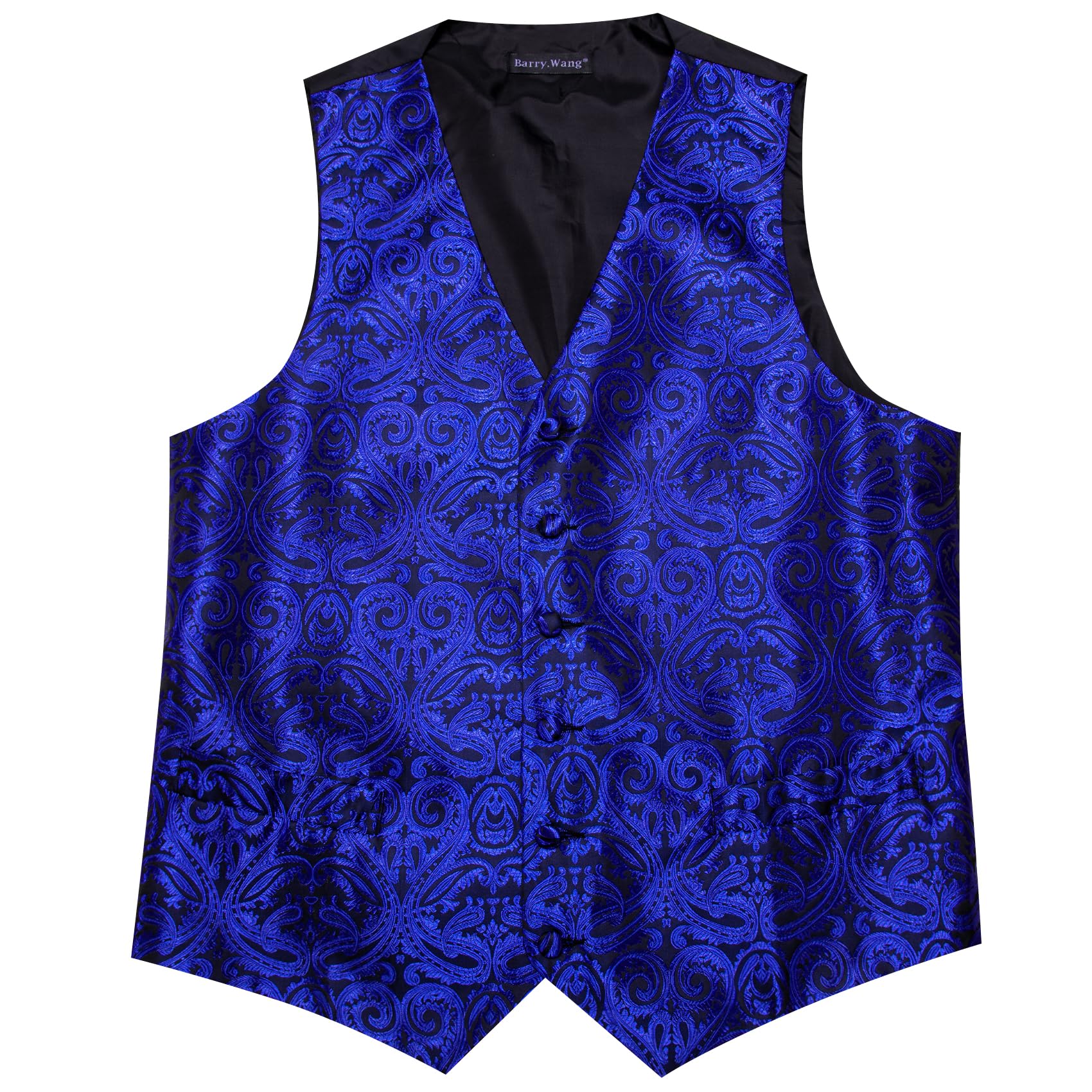 Foto 5 pulgar | Conjunto De Chaleco Barry.wang Para Hombre, Cachemir Y Seda Con Flores, Jacquard - Venta Internacional.
