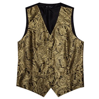 Foto 4 | Conjunto De Chaleco Barry.wang Para Hombre, Cachemir Y Seda Con Flores, Jacquard - Venta Internacional.