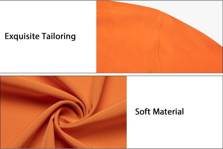 Foto 7 | Conjunto De Camisa Y Corbata Dibangu Para Hombre, Naranja Quemado, Talla Xl - Venta Internacional.