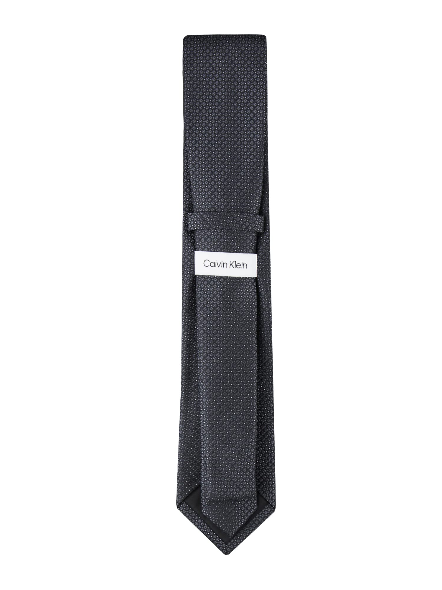 Foto 4 pulgar | Corbata Calvin Klein Para Hombre, Acero Microsólido B, Seda Negra - Venta Internacional.