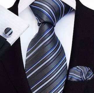Foto 4 | Set Xtellar Corbata + Pañuelo + Mancuernilla Hombre 5 Piezas Classic