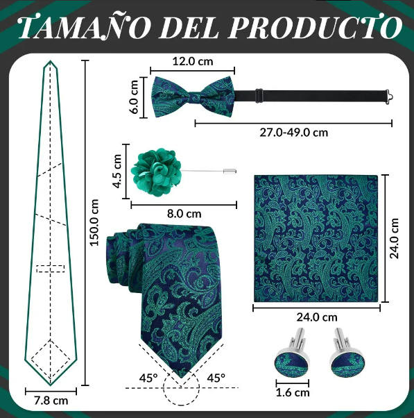 Foto 5 pulgar | Juego Xtellar De Corbatas De Gemelos Para Hombre Caja De Regalo