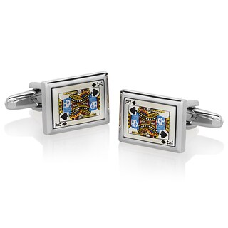 Foto 2 | Gemelos West Coast Jewelry King Of Spades Para Hombre - Venta Internacional.