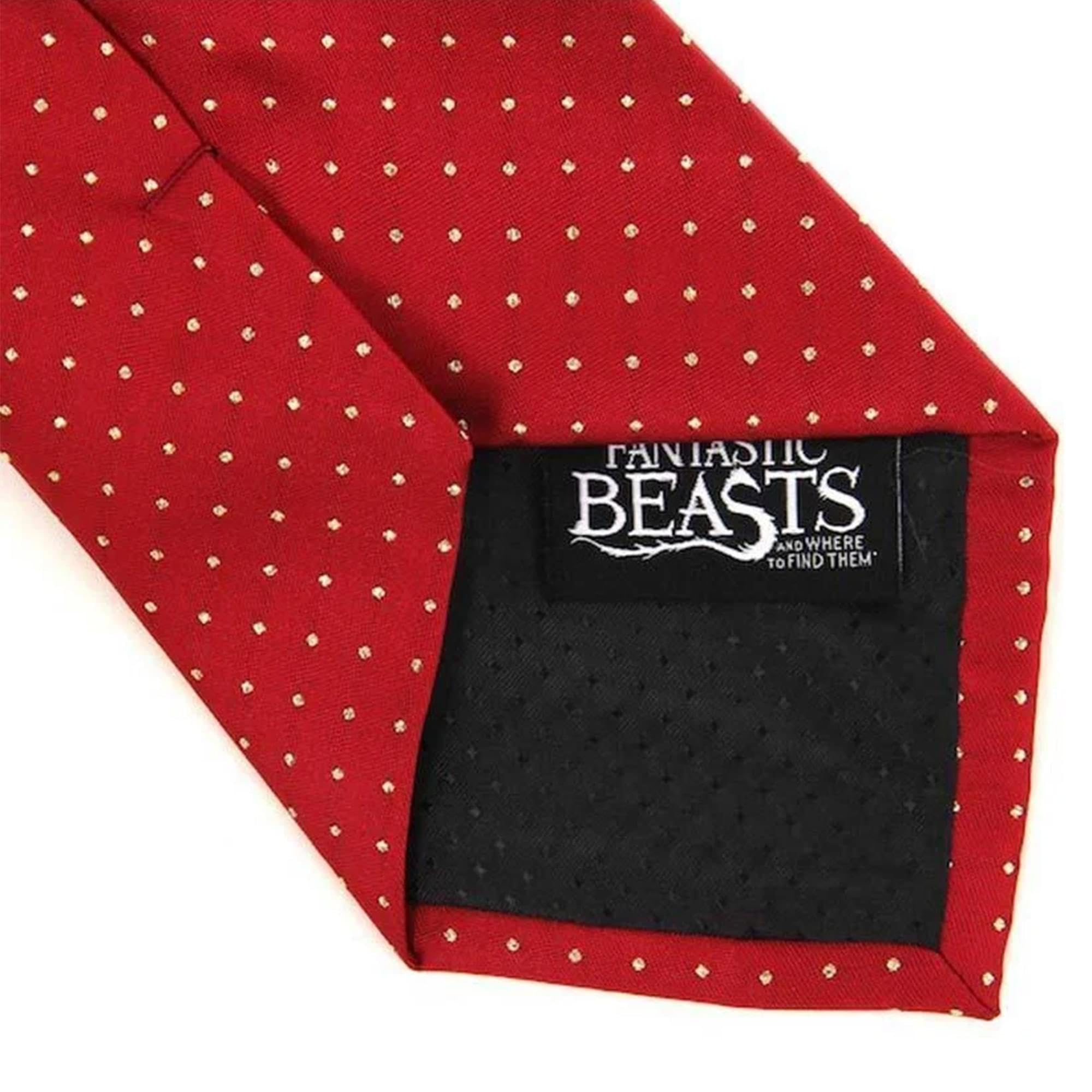 Foto 3 pulgar | Corbata Harry Potter Animales Fantásticos Jacob Kowalski Roja - Venta Internacional.