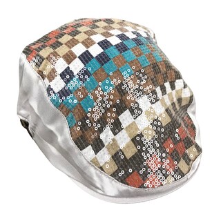 Foto 3 | Boina Española Cerrada De Tela Varios Diseños Color Blanco Lentejuelas